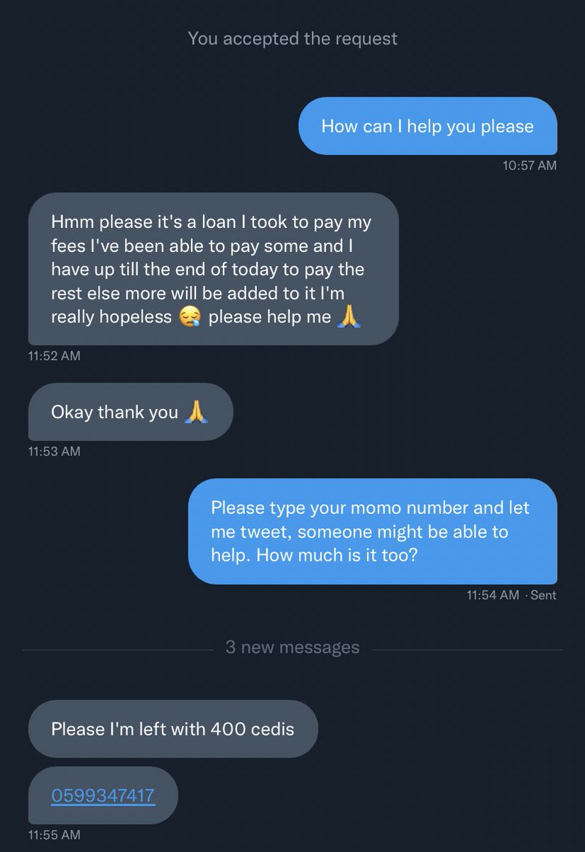 I_Am_Winter's tweet photo. Please send her something, she wants to finish paying her fees. Momo: 0599347417🙏🏽 https://t.co/ECTgRqpnJw