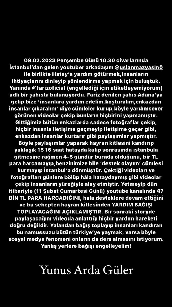 Fariz adlı denilen hırsızın ifşasıdır. Lütfen yanlış yerlere bağış yapmayalım. #adana #deprem #kahramamaras #babalatv