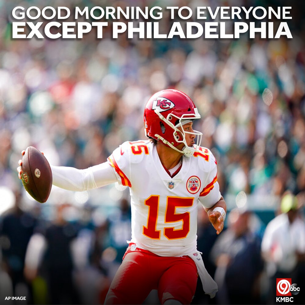 WAKE UP CHIEFS KINGDOM!!!! IT'S GAME DAY!!!!!
Wishing a truly (and we mean this in the best way possible🤗) miserable day to Philadelphia Eagles fans. kmbc.com/chiefs