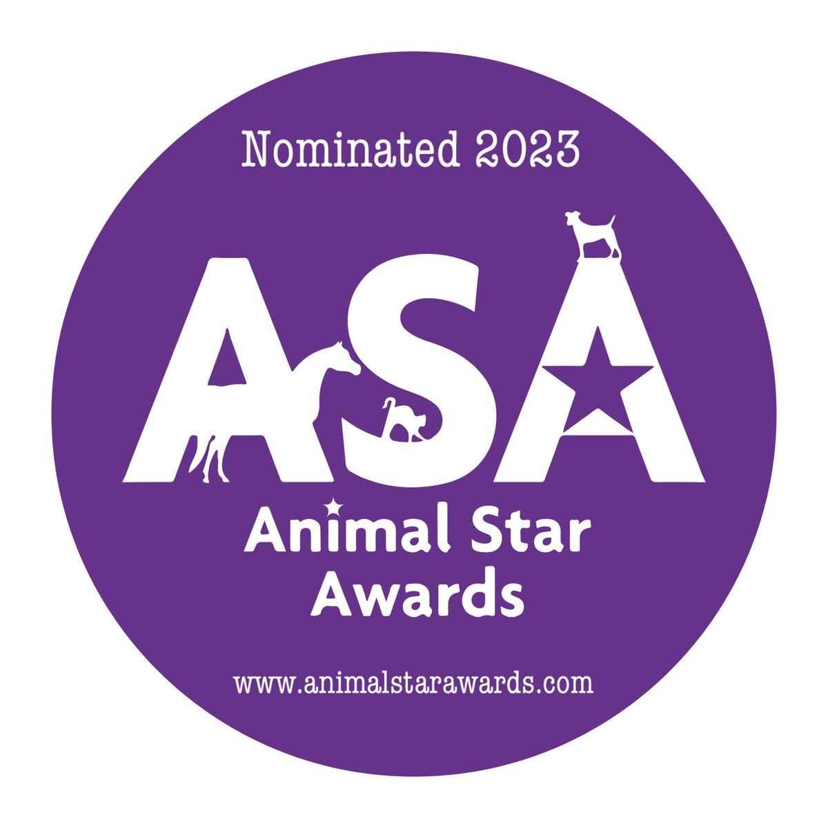 WHOOP WHOOP! We are beyond excited to tell you that we have been nominated for a ASA Animal Star Award. Thank you to everyone that nominated us, we are so grateful. 🐾