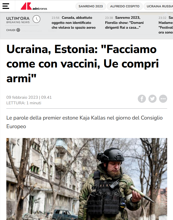 World24New's tweet photo. Esatto, come con i vaccini: bugie, tangenti e genocidio. 
I nostri primi ministri europei sono attratti come avvoltoi dalla morte ... è più forte di loro.

 Più sono luridi, più le idee sono audaci.

#UE #armi  #Ucraina https://t.co/hXfId2PePD