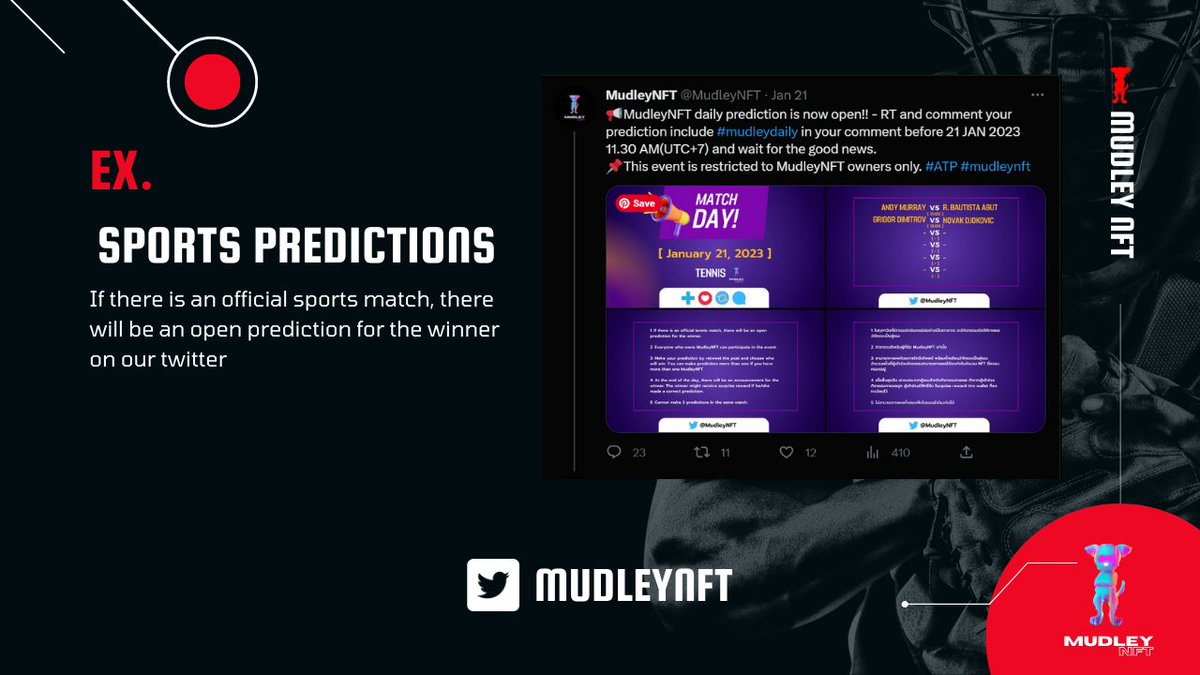 MudleyNFT's tweet photo. 🎁Giveaway 3 MudleyNFT 

 ☑️- Follow @MudleyNFT
 ☑️- Like + RT
 ☑️- Tag 3 friends + #mudleynft

On 13 Feb 2023 at 01:00 PM(UTC+7), there will be a LIVE announcement for the lucky person who receives NFT on▶️Mudley Channel.
#NFTGiveaways #SolanaNFTs #OpenSeaNFT https://t.co/1D39MGLCce