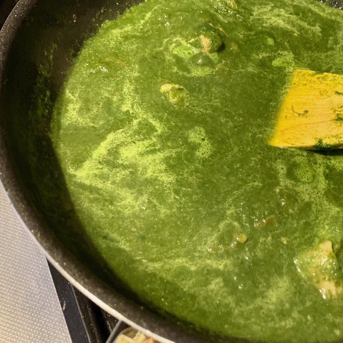 darumacurry's tweet photo. 今週の弁当用。サグカレー。沼でも抹茶でもない https://t.co/HZXnlHTOiu