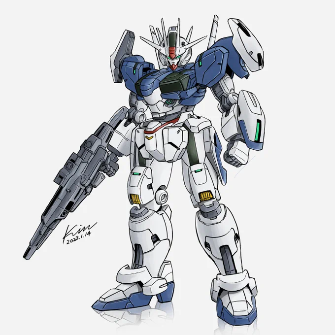 #無言で立ち絵を貼るとフォロワーが増えるらしい ガンダム・エアリアル(もっと改修型)#水星の魔女 