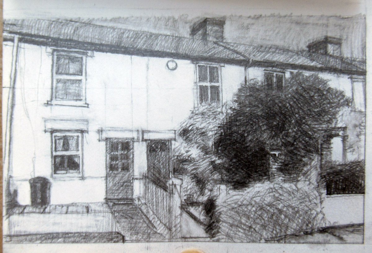 Sketchbook pages Victorian Terraced Houses #art #ArtistOnTwitter #artist #Artista #sketchbook #sketches #Sketching #sketch #drawing #drawings #suburban #suburbia #contemporaryartist #contemporaryart #contemporarypainting #buildings #Victorianhome #urban #Pencildrawing #pencil