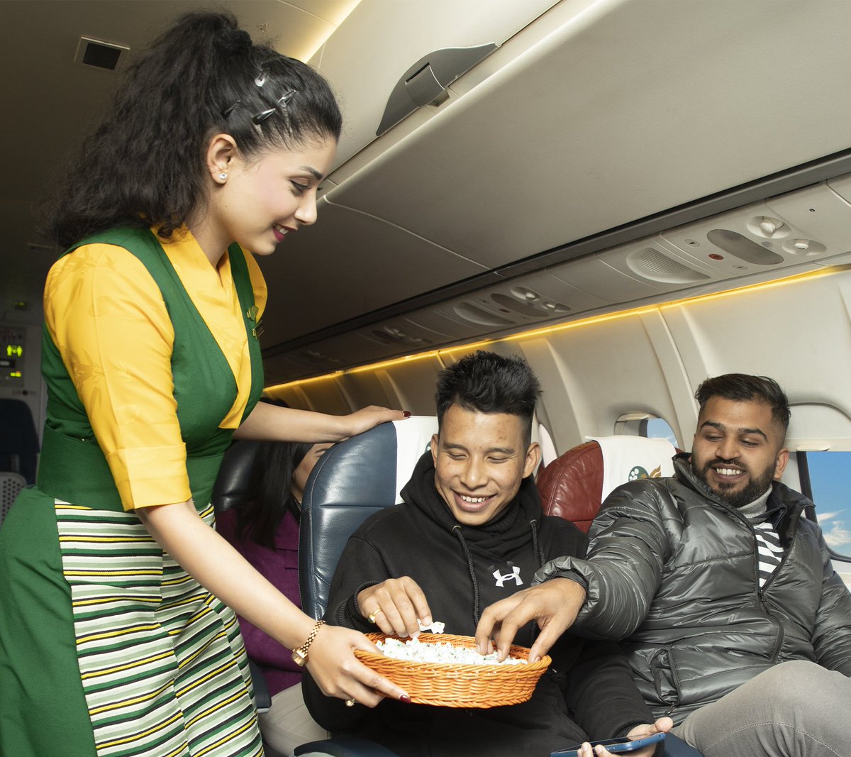 FlyYeti's tweet photo. We're here to make your flight a whole lot sweeter 😋

#YetiAirlines #ATR72 https://t.co/O4GUzGljPW
