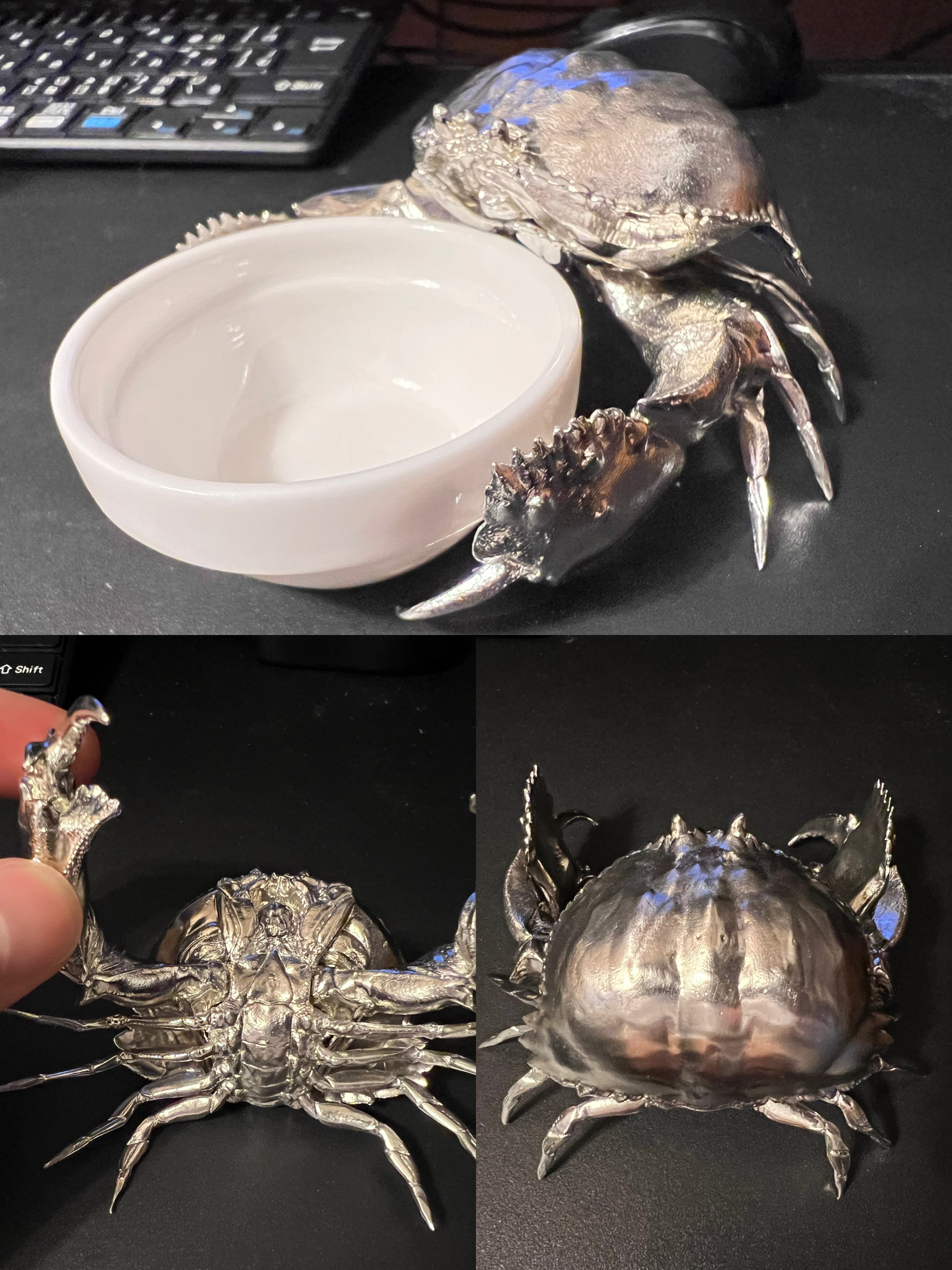 イワシ金属化 置物