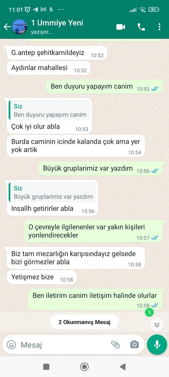 ⚠️⚠️⚠️ ÇOK ACİL ⚠️⚠️⚠️
Gaziantep Şehitkamil Aydınlar Mahallesinden bir kardeşimiz ve yakınındakilere acil barınma çadırı ihtiyacı vardır. Bu bölgede bulunan eşi dostu yakını olan varsa acil ulaştırabilirler mi? 
(Ümmiye Hanım No :+90 546 588 75 61)
#depremgaziantep #DEPREMZEDELER