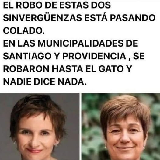 Chiiileeeee's tweet photo. @lmrendon Y con todo lo que han robado estas ladronas y los falsos exonerados políticos, te parece poco? 
#IzquierdaMiserableYTerrorista 
#Ninhue Los prisioneros #Ovni https://t.co/aaK9Z2m48d