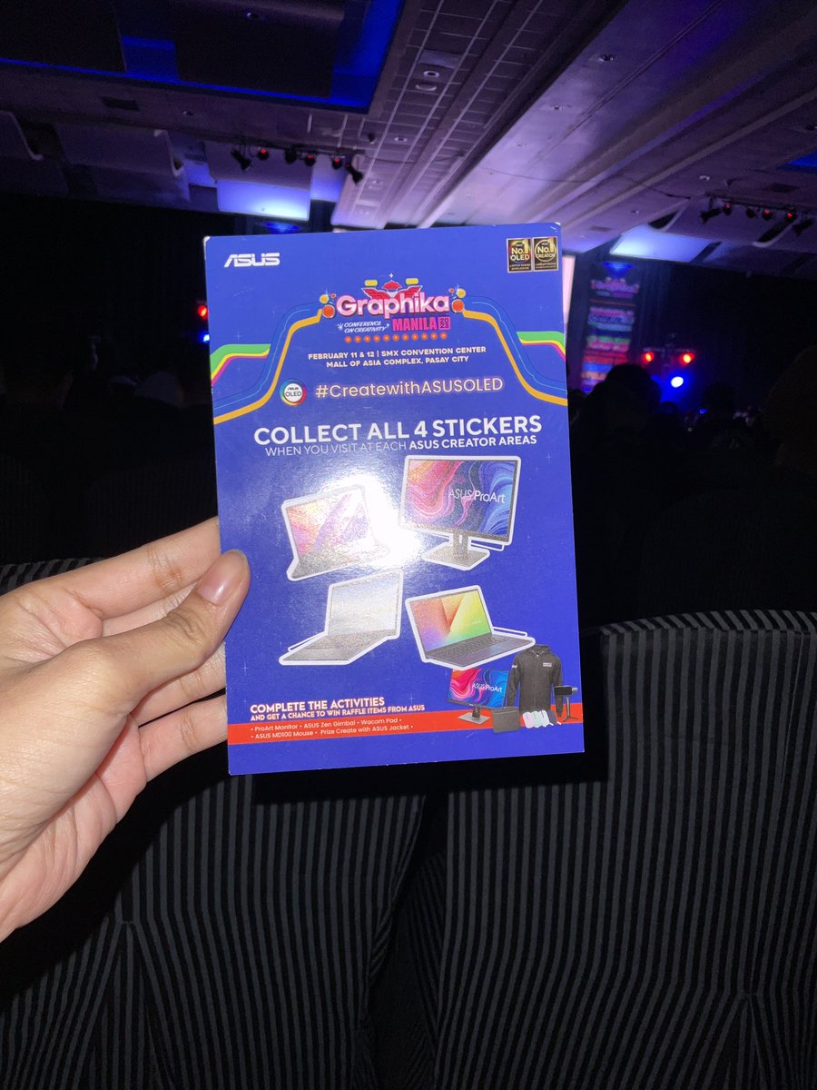 JCnotJessie's tweet image. #ASUSOLEDatGraphikaManila2023