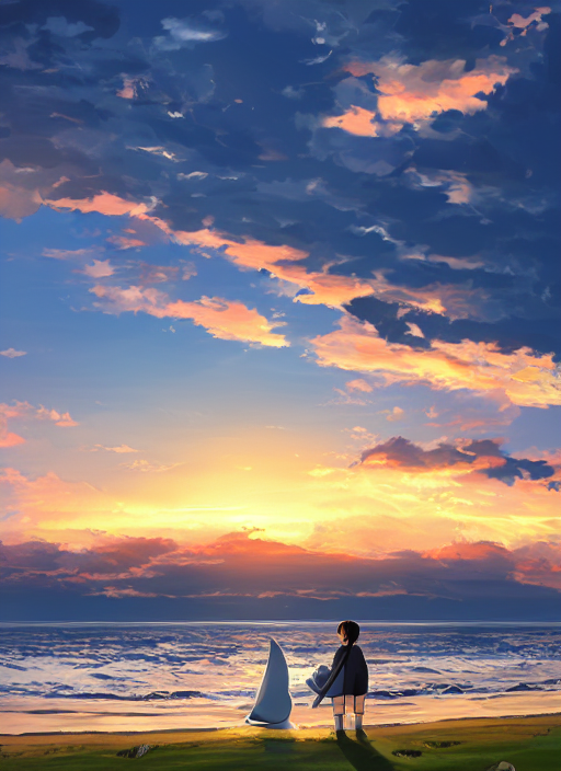 .@hhrrdaisuki777 『夕焼けと雲の鯨』
(Sunset and cloud whale)
