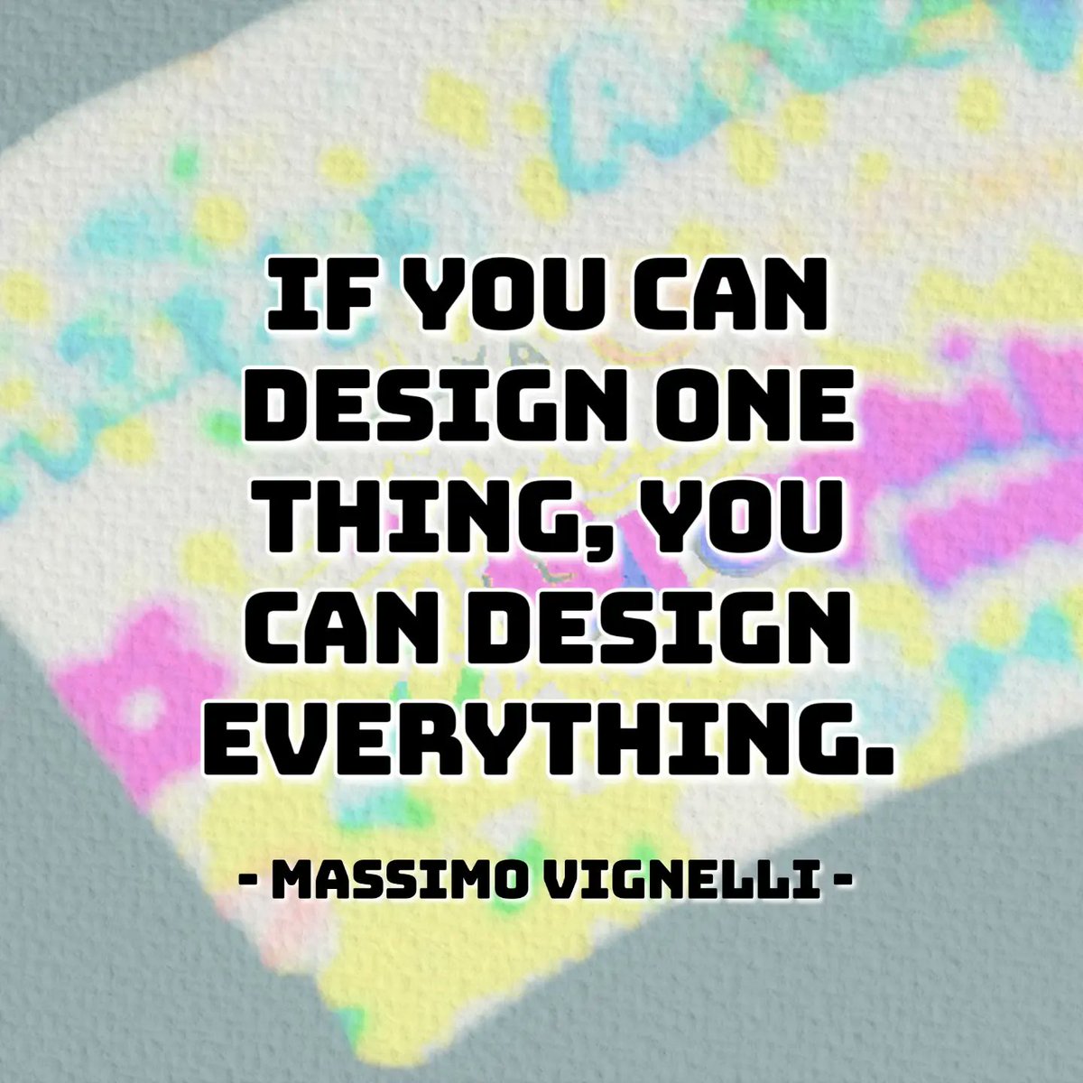 irishduran's tweet photo. If you can design one thing, you can design everything. -Massimo Vignelli

#GraphikaManila2023 #ASUSOLEDatGraphikaManila2023 https://t.co/DXTklwJ2NY