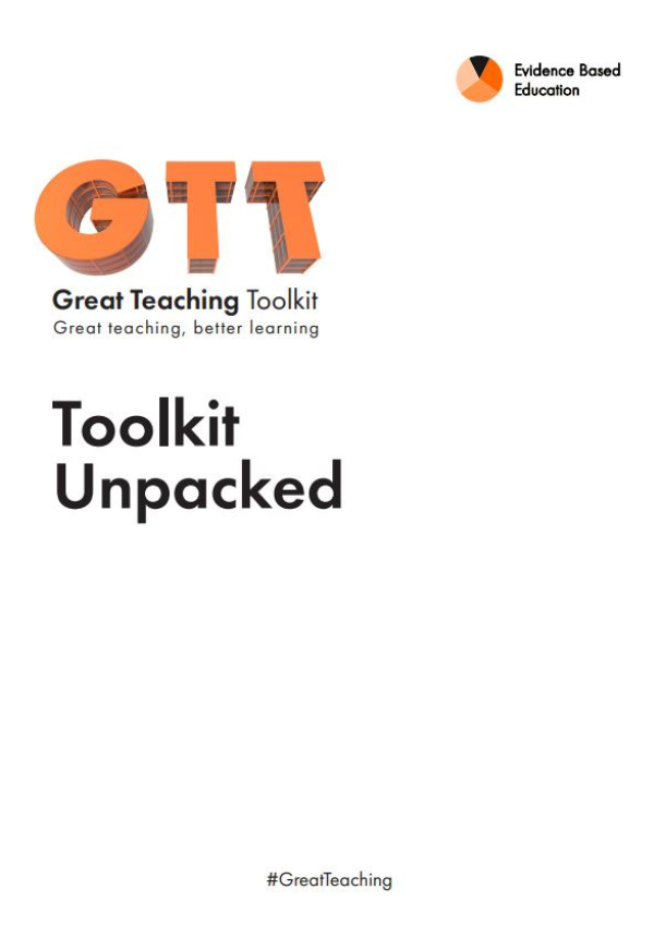 EvidenceInEdu's tweet photo. A focus on evidence-based practice and enhancing the quality of teaching is what the Great Teaching Toolkit is all about. 

Download our information pack:
👉 https://t.co/PNehbt6E1s https://t.co/gbwHlZkmS7