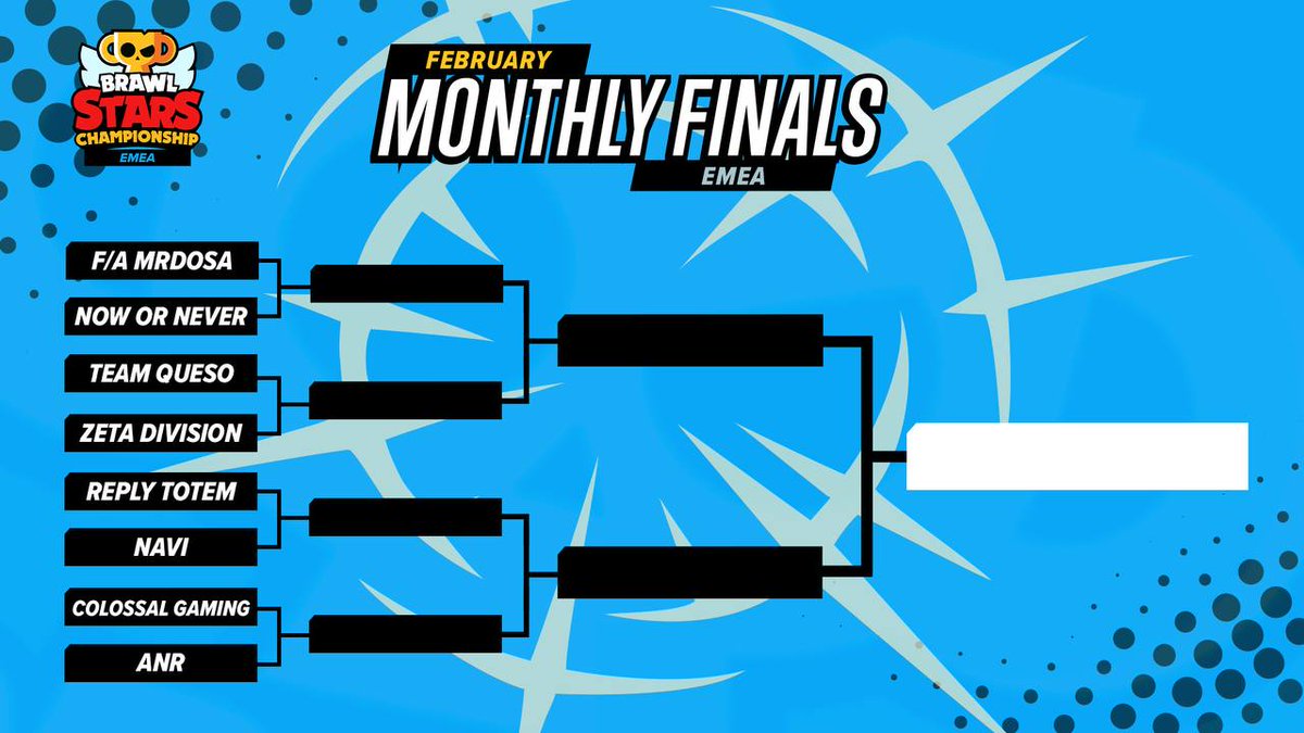 Bracket looks unusually, we have two weeks for prepare 👊