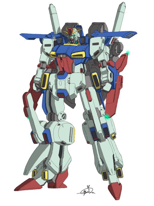 ZZガンダムを描きました頑張った 