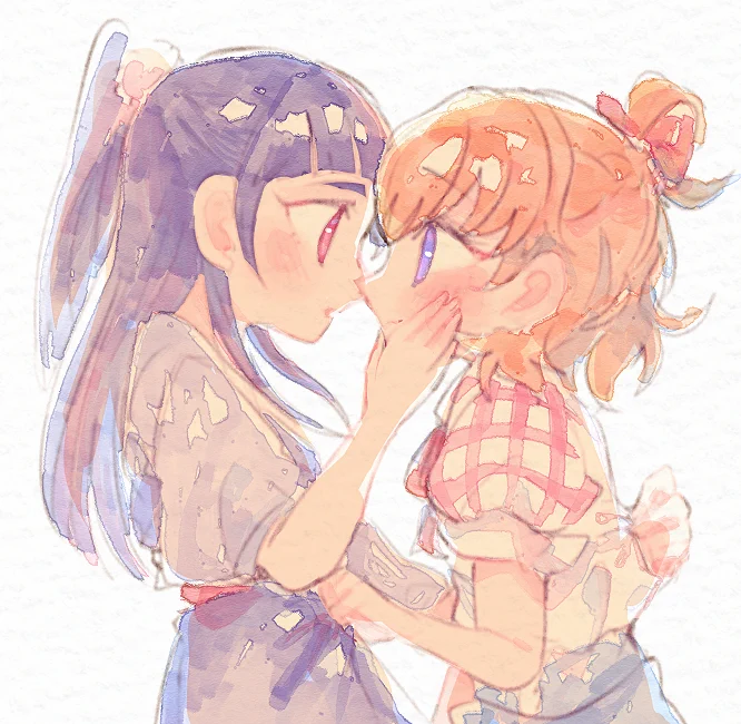 ()※ちょっと百合気味お互いの瞳の色 