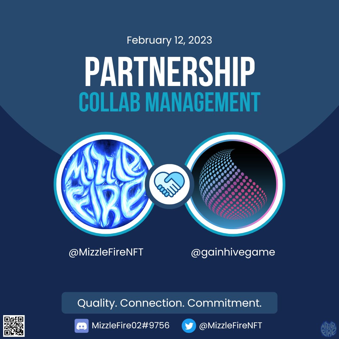 MizzleFireNFT's tweet photo. Thank you for trusting @gainhivegame 

Quality. Connection. Commitment.
#MizzleFireCollabs
#Solana https://t.co/6zORHpEIcb
