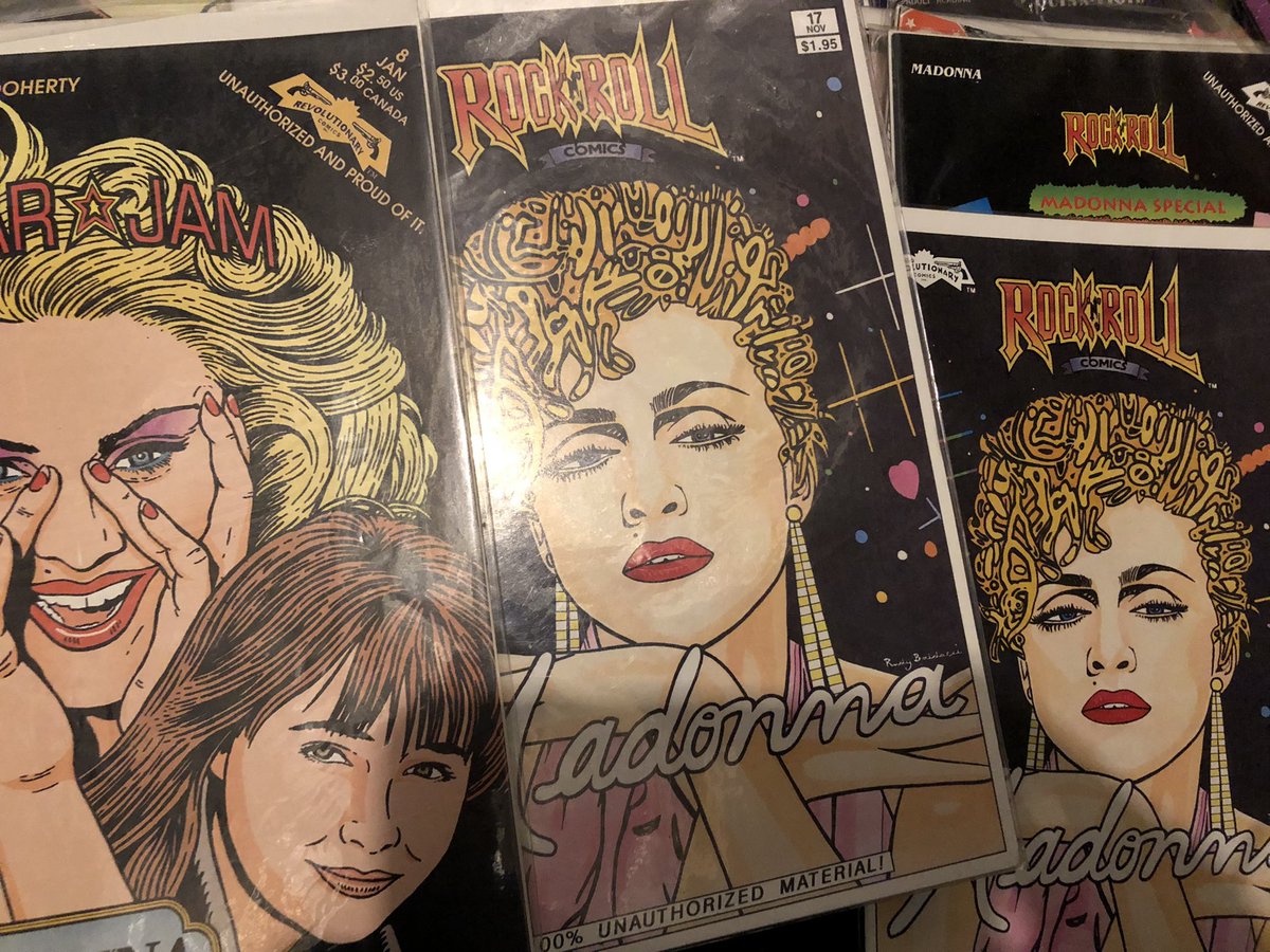 Gennewwine2's tweet image. Madonna comics went up on EBay. I’m looking to see what batches to grade next. I’m sensing the prices on Mad merch to go really high as she’s back in the media again and huge! I think the whole Grammys thing was a blessing in disguise. $$$ #madonna #GRAMMYs2023 #photoshoptricks
