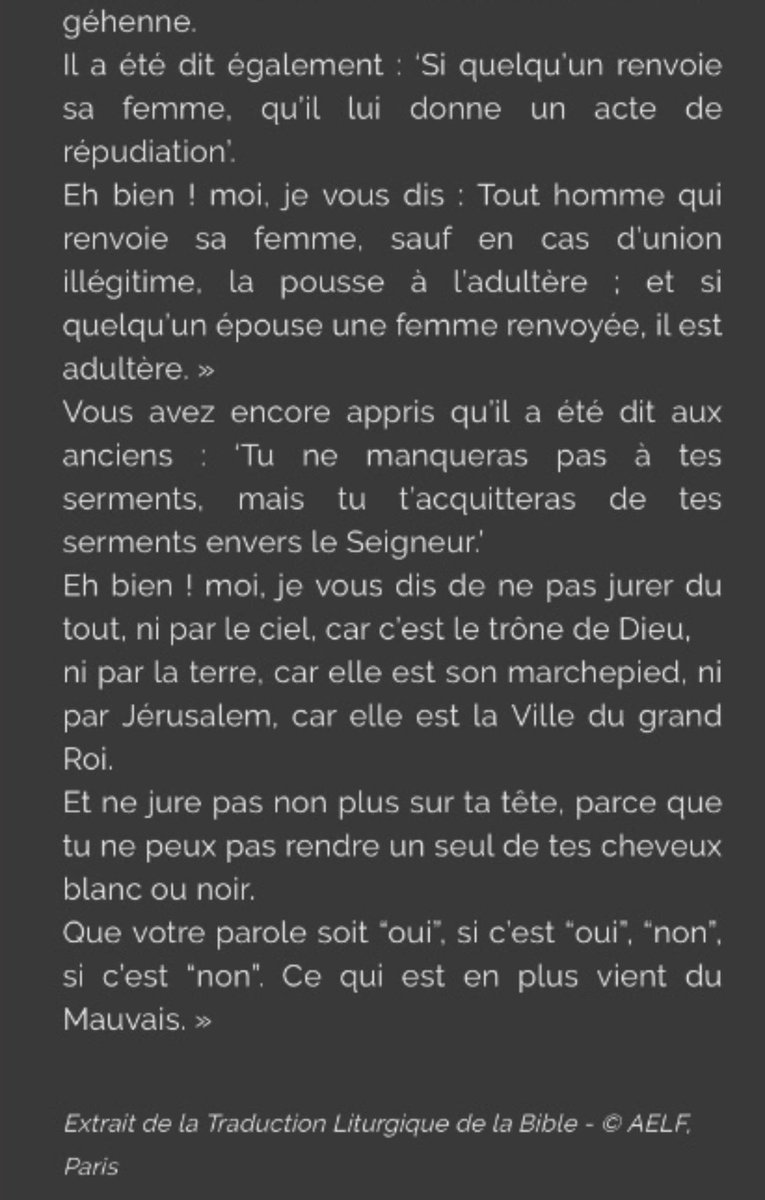 vilo nicolette on Twitter "RT PSEVEZsj "Ne pensez pas que je sois venu abolir la Loi ou les