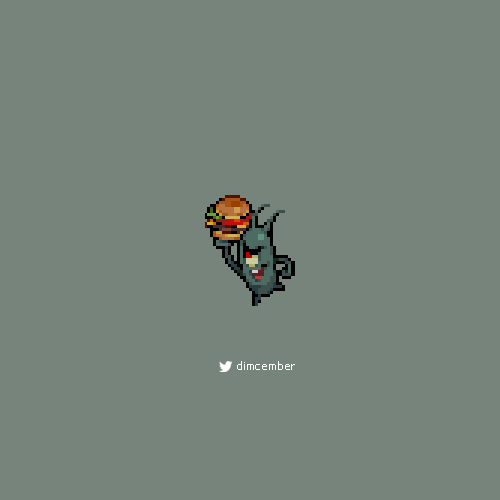 Busy stealing that krabby patty secret formula #pixelart
