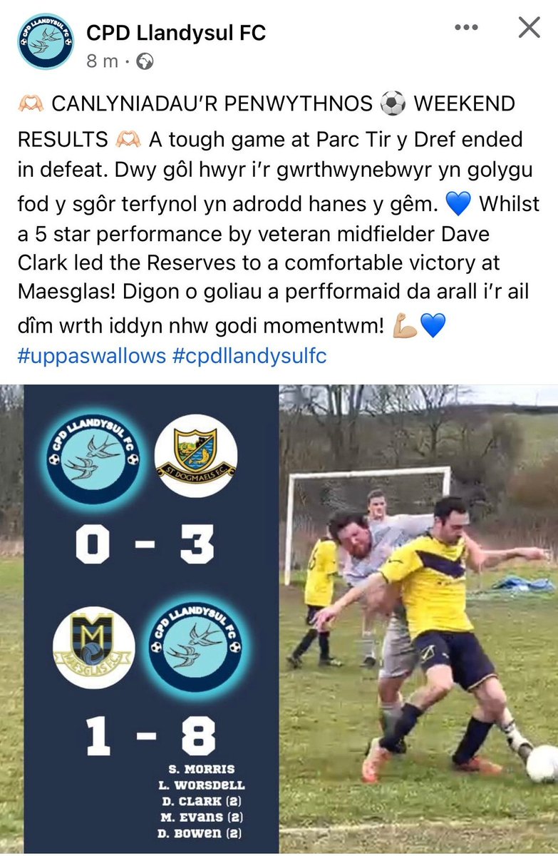 CPDLlandysulFC's tweet photo. Canlyniadau'r Penwythnos⚽️ Weekend Results. @MaesglasFC @dogmaelsfc @SCards_Football @AllWalesSport https://t.co/aULcJgsvLe