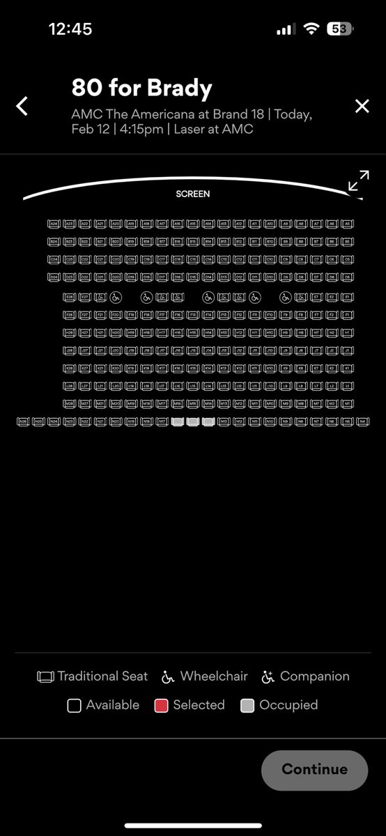 andrewdclark's tweet photo. can’t decide which theater to see 80 for brady during the superbowl https://t.co/2tmhQKpLX0