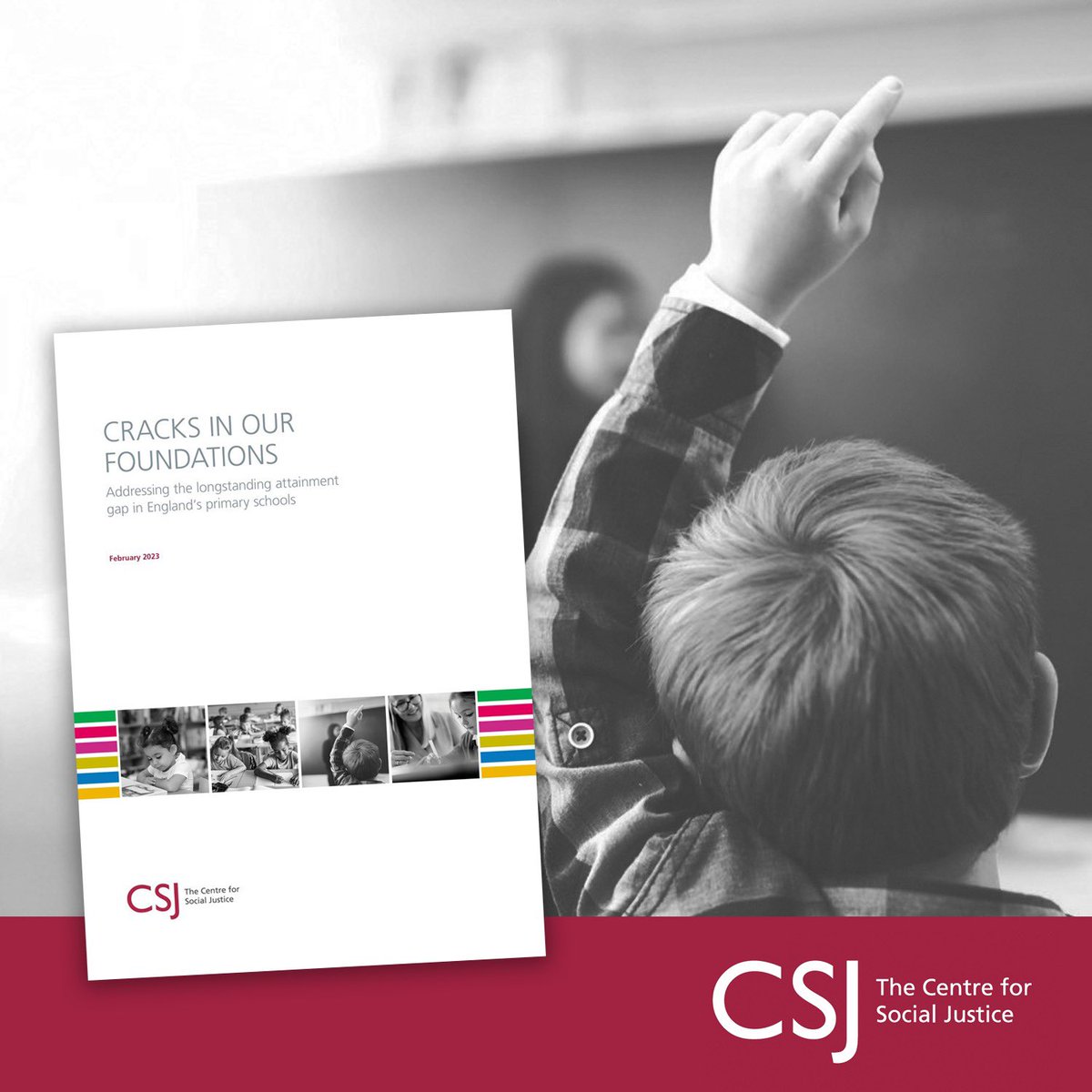 csjthinktank's tweet photo. In 2022, two in five children left English primary schools without reaching expected standards in reading, writing and maths.

📌In Cracks in Our Foundations, we make a raft of recommendations to address the longstanding attainment gap.

📚Read the report: https://t.co/j5qR8ZNygd https://t.co/KBD9r4yq0n