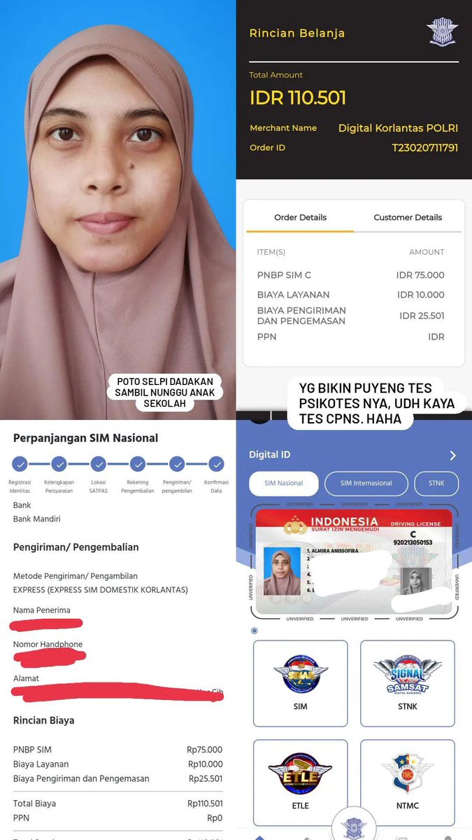 Alhamdulillah jumat ngurus, minggu udh nyampe rumah sim nya. SIM online solusi nya. Makasih <a href="/korlantasid/">Digital Korlantas</a> #digitalkorlantas #basmicalo