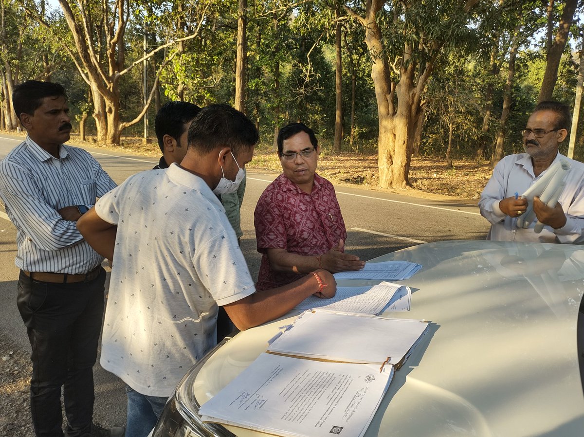 OTahasildar's tweet photo. Joint Field Verification on Ongoing KRB Rail Link Project accompanied by Railway Officials https://t.co/sz5AJbi9Yi
