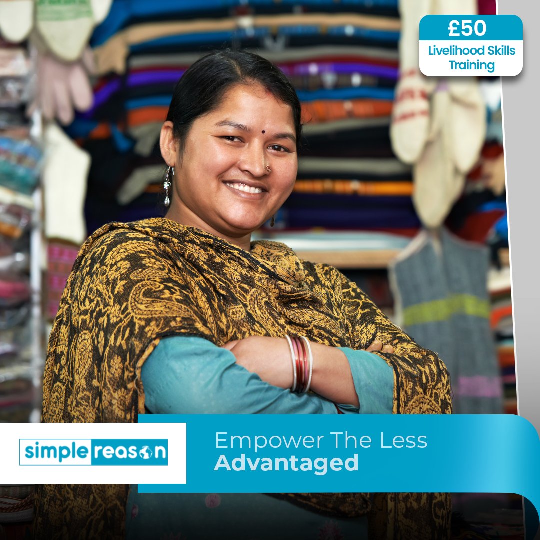 SimpleReasonUK's tweet image. Life without a stable livelihood is extremely difficult.

For people who struggle to earn enough for their families, #SimpleReason provides sustainable livelihood opportunities to empower them and their community.

Donate to help us help the vulnerable - simplereason.org/causes/livelih….