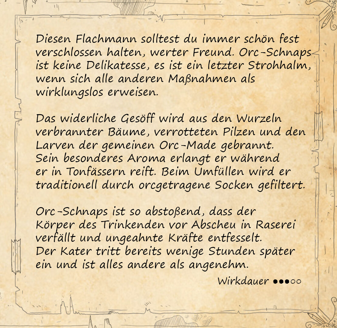 Für die zweite Staffel "Das dunkle Zeitalter" in der wundervollen magischen Taverne des #Drunk3nMonkey durfte das Grande-Kompendium-Team Charakterbögen beisteuern. Den Orc-Schnaps gleich in eine unserer Karteikarten zu verwandeln, konnten wir uns nicht nehmen lassen. 

#dnd #pnp