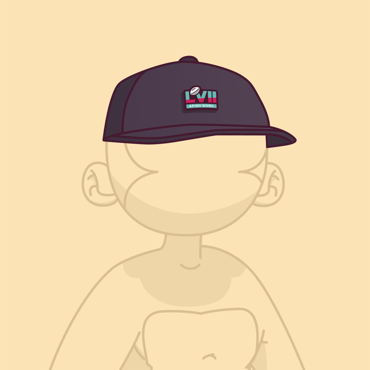 Free airdropped commemorative Super Bowl SnapBack from <a href="/justape_/">Ape. 🍌</a> - really cool having traits distributed like this and available to by on the marketplace #apish 🍌