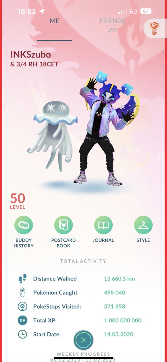 Yesssss ! 1B XP has been reached 🫡🤟
It’s crazy time. Thanks for your support guys,I appreciate you all . 
Special thanks to <a href="/impenderpogo/">impender TL50 scrub 👻</a> <a href="/kanapkazsalata/">Kanapkazsalata 40x150 (50) 🇵🇱 3 B XP</a> <a href="/Dilltek/">Diltek</a>. 🖤🖤 Thank you for more tips , raids and trade . You are the best 🦾 

#PokemonGO #PoGO #PokemonGOApp #1b