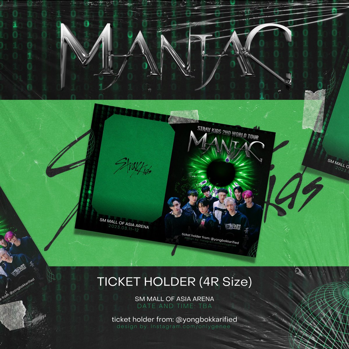 Stray Kids x MANIAC in MANILA - FAN SUPPORT by <a href="/yongbokkarified/">ᵕ̈</a> 

designed by <a href="/yongbokiz/">jinjin</a> 

100 ticket holder

Mechanics:

🫧 Like and RT
🫧 Show proof on d-day
🫧 strictly 1:1
