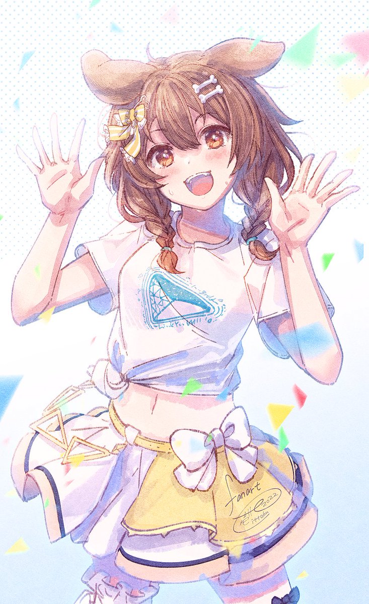 戌神ころね ,猫又おかゆ 「おかころまとめ#絵かゆ #できたてころね 」|壱十九 / illustratorのイラスト
