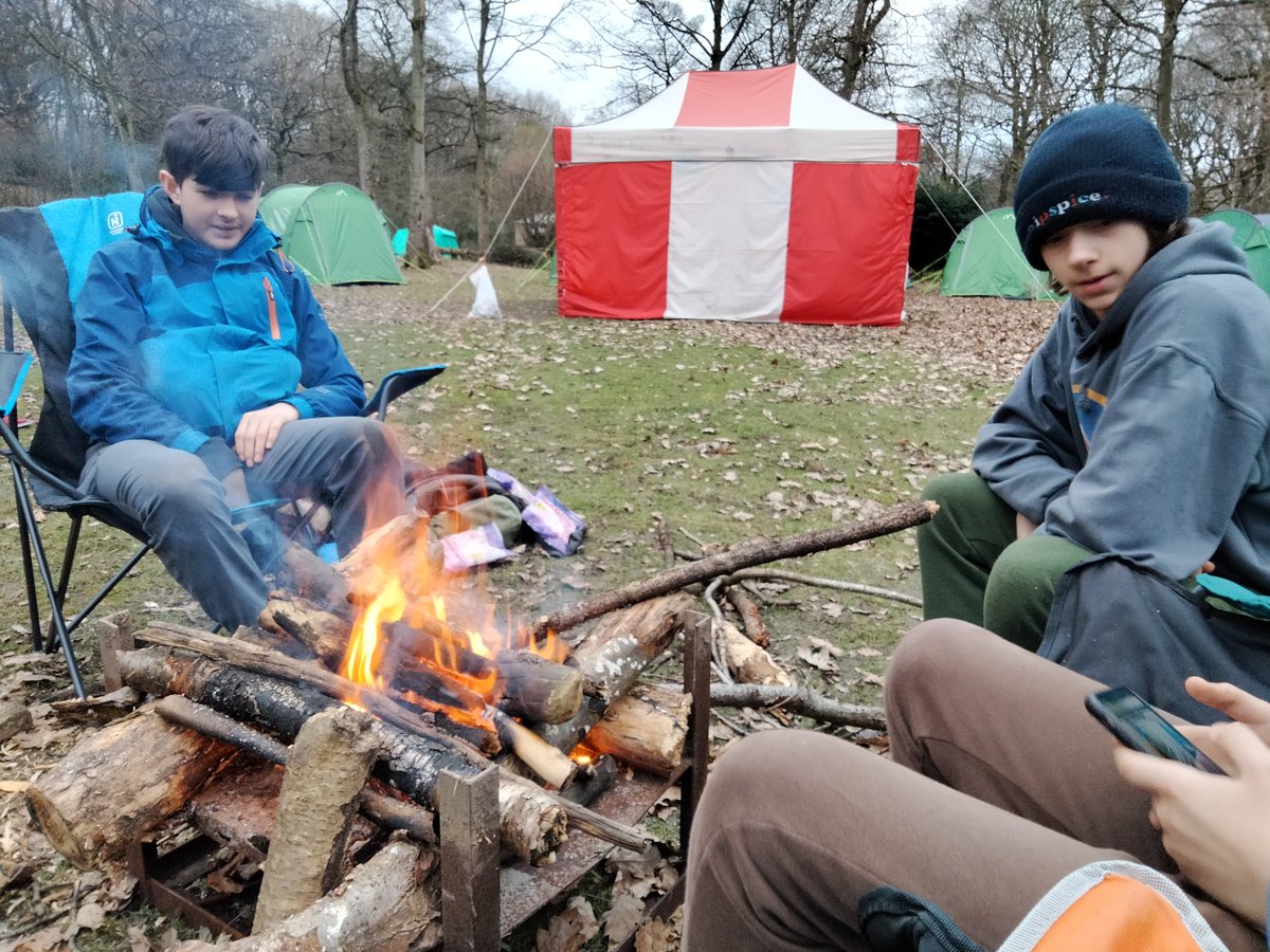 genesis_esu's tweet photo. We enjoyed a very nice campfire last night. We met Mother Teresa and Ghandi! Spam said it was fine https://t.co/z5ENgbRm0r