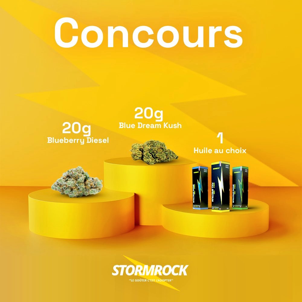 Docteurgang34's tweet image. 💘 Grand concours CBD pour la St Valentin 💘

Grâce à stormrock.fr 

🔁 Retweet ce post
⏩ Follow @stormrock17 et ton doc @Docteurgang34 

🎉🎁 3 Gagnants seront tirés au sort le 14/02/2023 🎁🎉

🥬 20g de Blue Dream Kush
🥦 20g de Bleuberry Diesel
🍯 1 huile au choix