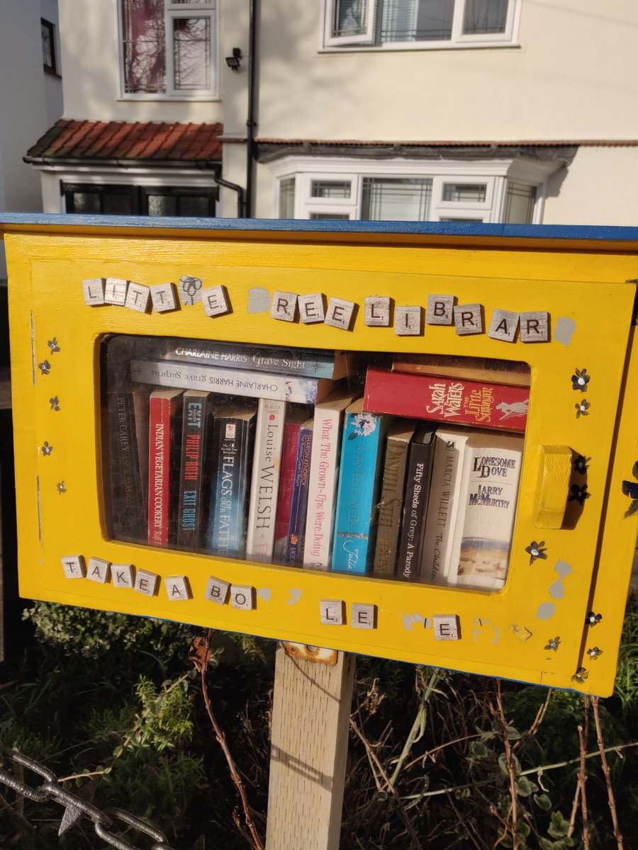How cute is this little library I spotted on my trip to Thorpe Bay? ❤️ What a genius idea! 📚❤️ #littlelibrary #amwriting #sundayvibes