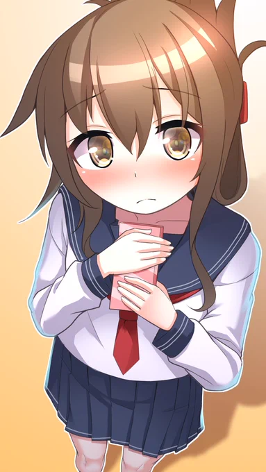あ、あの…司令官さん、電のチョコ…差し上げるのです/// 