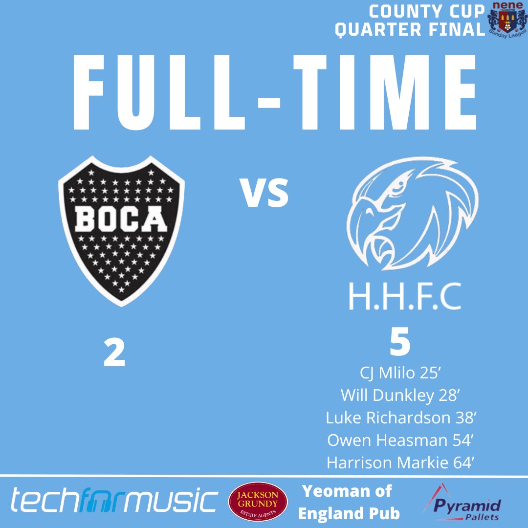 HunsburyHawksFC's tweet photo. We move into the semi-final of the County Cup 🦅⚽️ https://t.co/qg80Kc6kRD