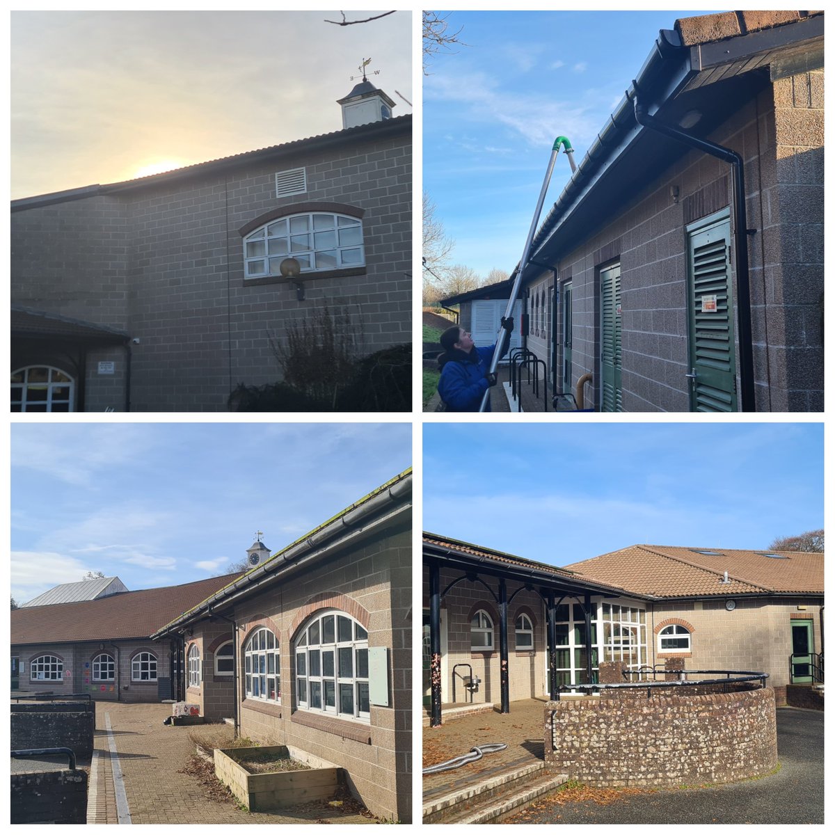 Clear_Reach's tweet photo. Some pics from gutter clean on a school we done. 
Over 400m of gutters cleared from moss  leaves, various toys and balls etc. 

https://t.co/Ve0BMDInFf 

#exteriorcleaning, #guttercleaning https://t.co/h23a6JVa9q