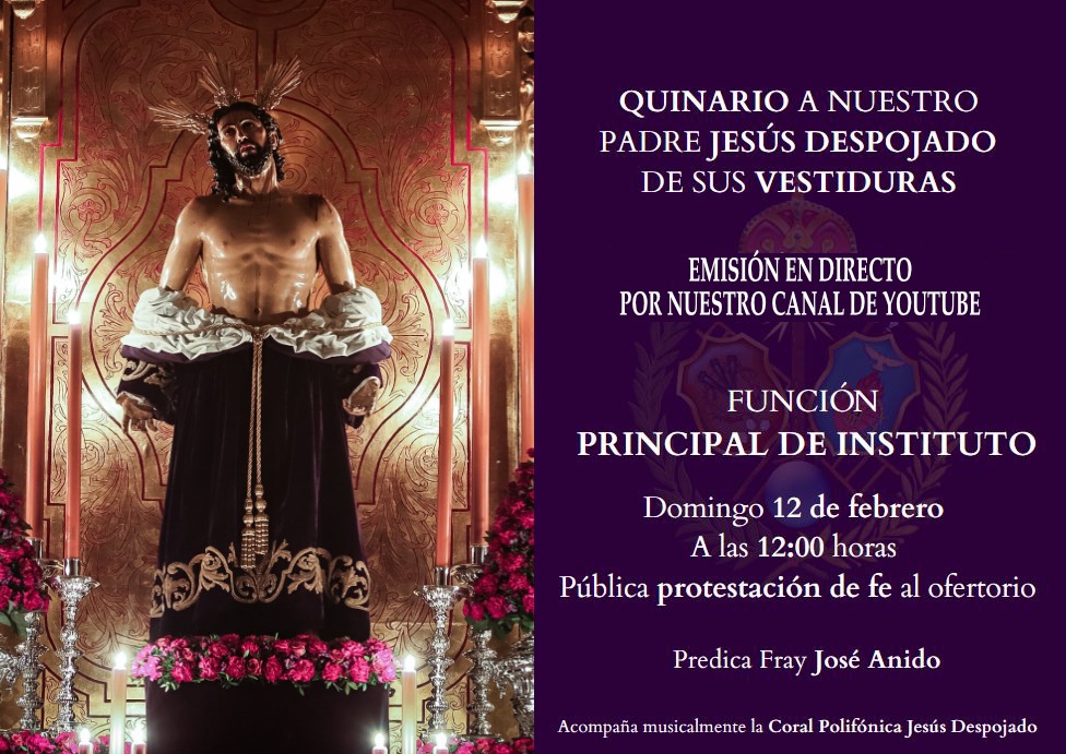 FUNCIÓN PRINCIPAL DE INSTUTUTO 
📆 Domingo 12 de febrero 
🕛 12 h
Transmisión en directo 👇🏽
youtube.com/live/UfusVzREv…