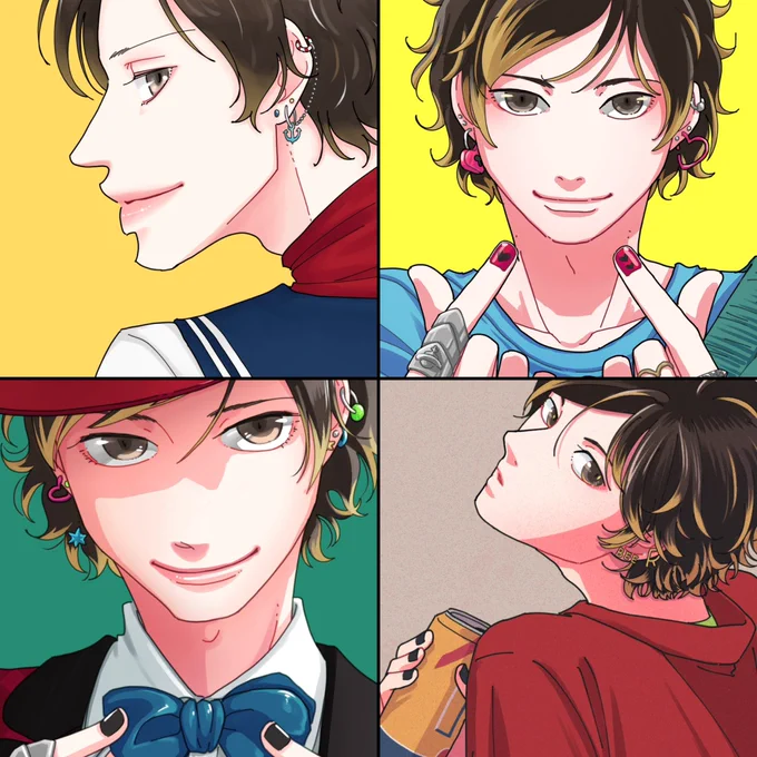企画絵いっぱい見てくださってありがとうございました
これは過去のかわいかったピアスたち https://t.co/AqAsGH6Q2a 