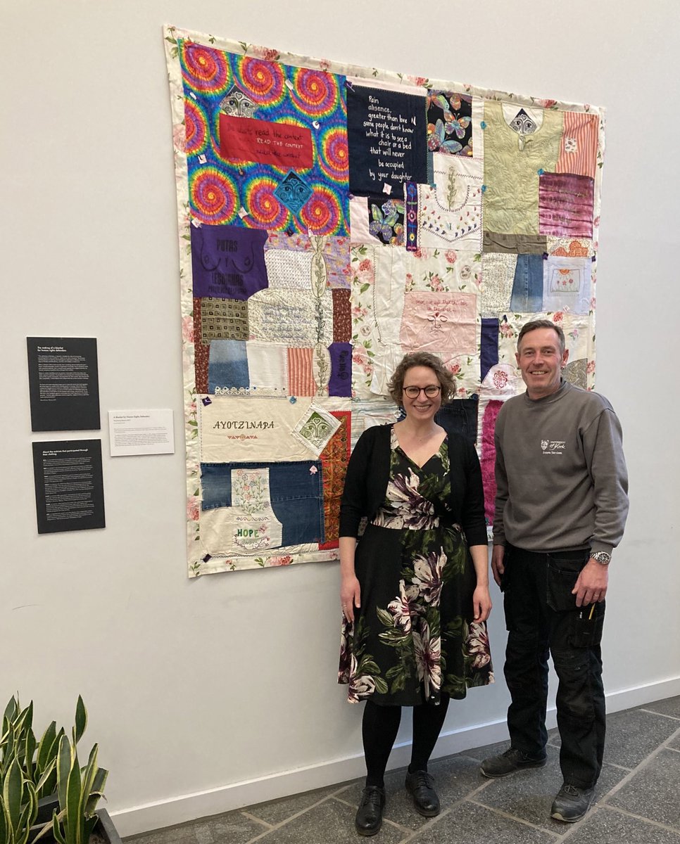 de_Jong_Sara's tweet photo. Wonderful start to #ArtOfPolitics project, presenting art created in context of @UniOfYork research across campus! Come 👀 in #SpringLaneBuilding. More soon! @IndrajitRoyYork &amp; I couldn't have done this without @HelenaCurator &amp; #UoYEstates! @CAHRyork @York_IGDC @marchant_robert https://t.co/CpvhYdxZbr