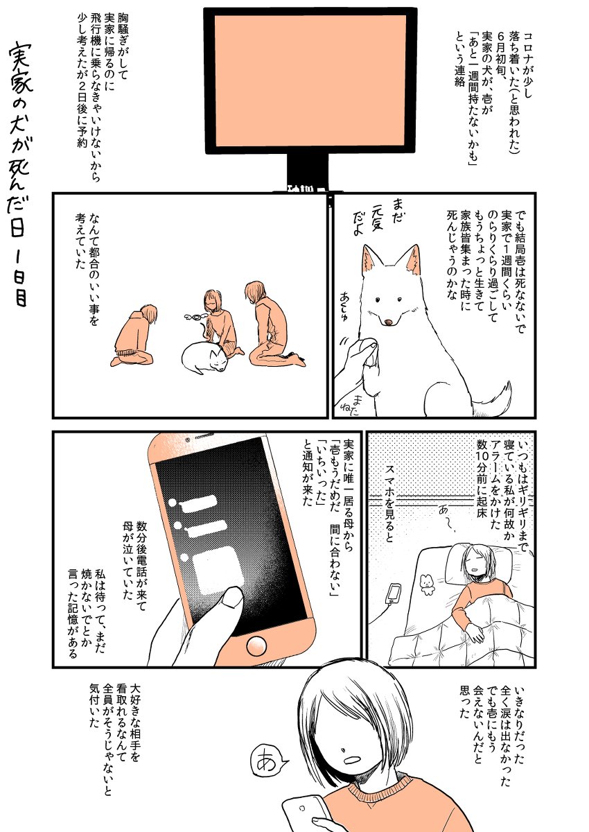 実家の犬が死んだ日(1/6)
#漫画が読めるハッシュタグ 