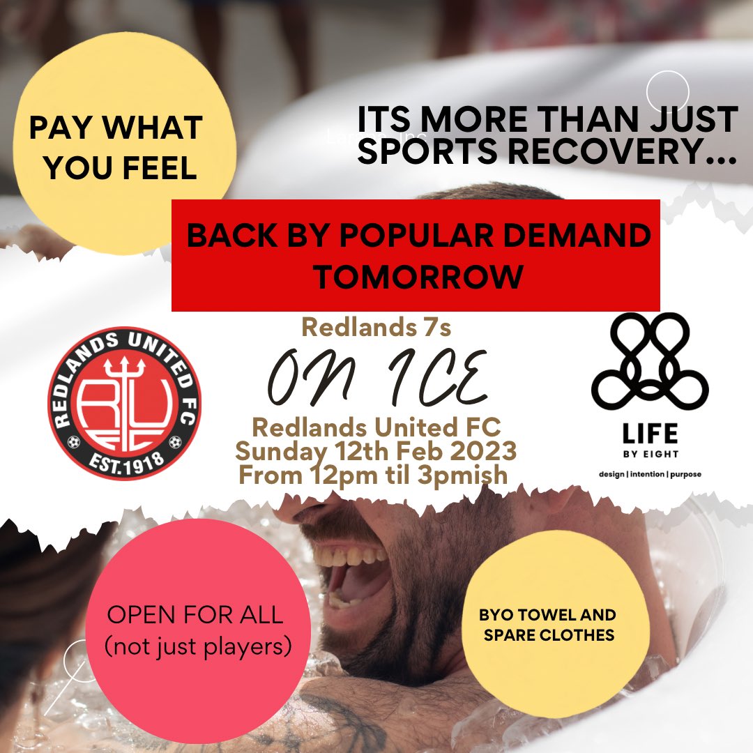 LifeByEight's tweet photo. Raised $410 for Redlands United just through ice baths… and amazing experience with huge breakthroughs for the men especially who worked past their ego ❤️ https://t.co/tFvJpiOMxV