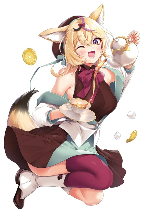 フレぽるバレンタイン(イラコンの単体絵です)#しらぬえ#絵まる 