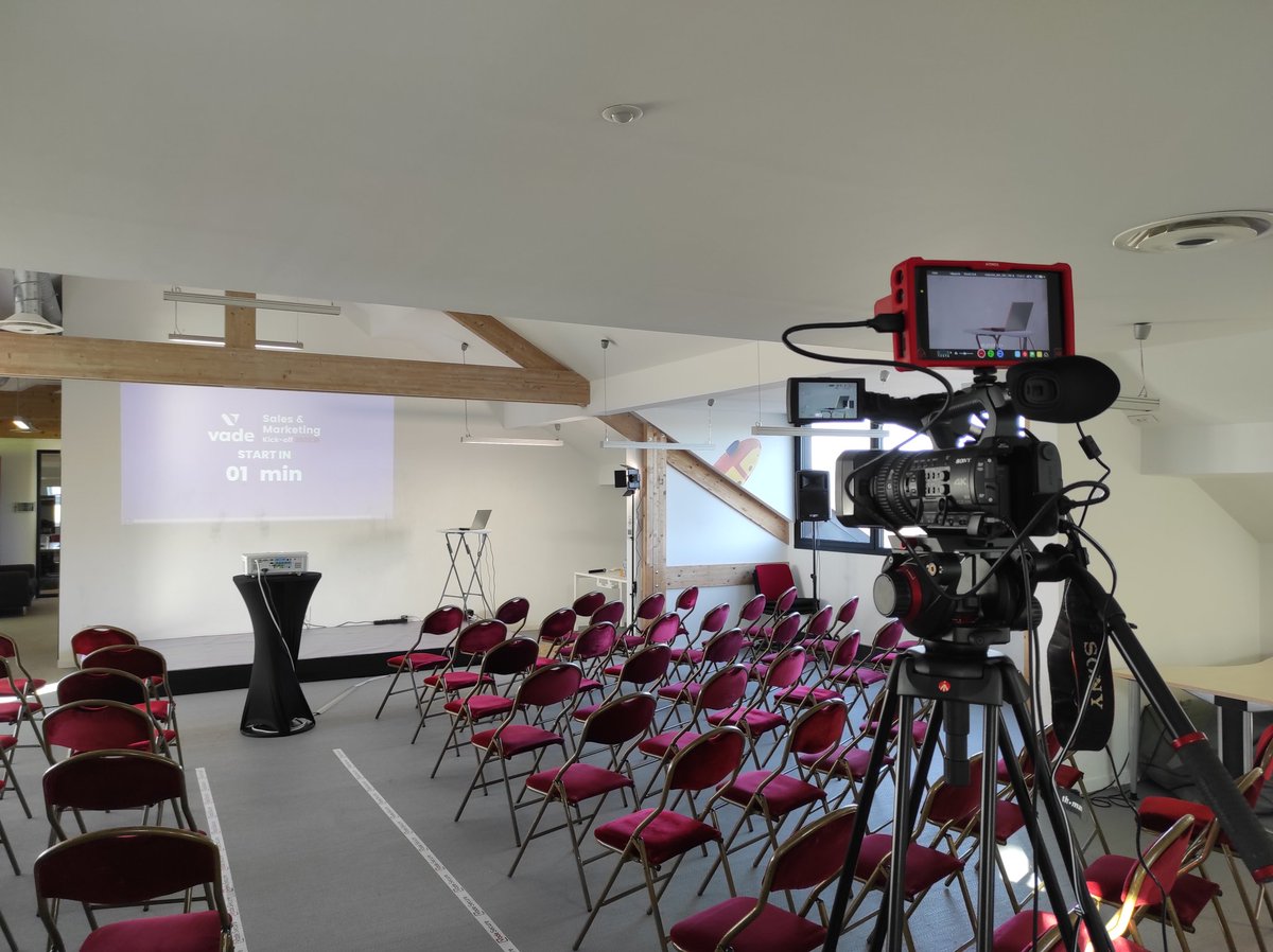 c2medias's tweet photo. Captation vidéo pour Vade, spécialiste de la cybersécurité.
3 jours de kick off, avec des intervenants de qualité, venant du monde entier. https://t.co/0CKxsK3jJO