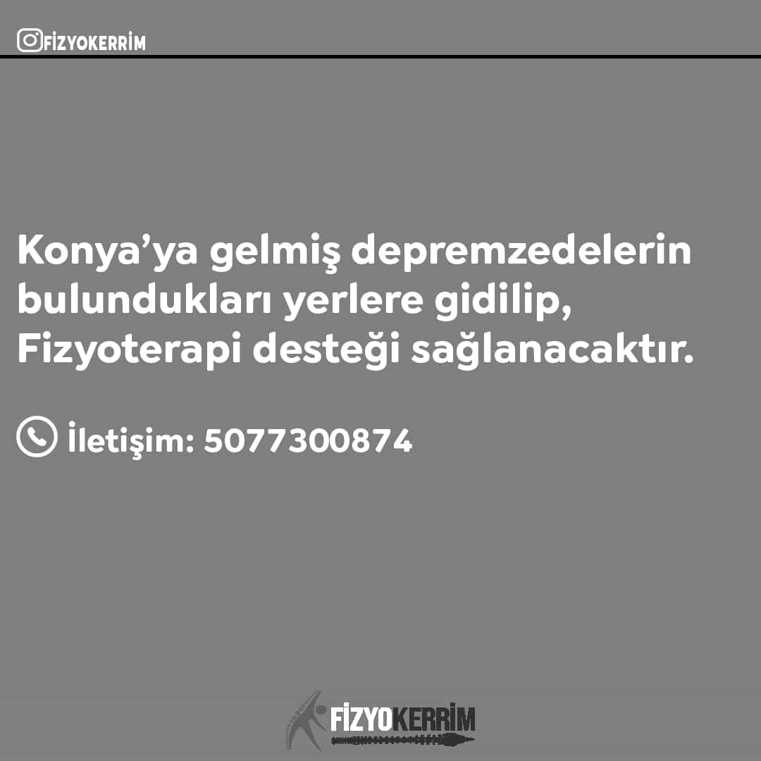 Konya'ya gelmiş depremzedeler için kardeşim böyle bir girişimde bulundu. Rt yaparak ihtiyacı olanlara ulaştırırsanız sevinirim.