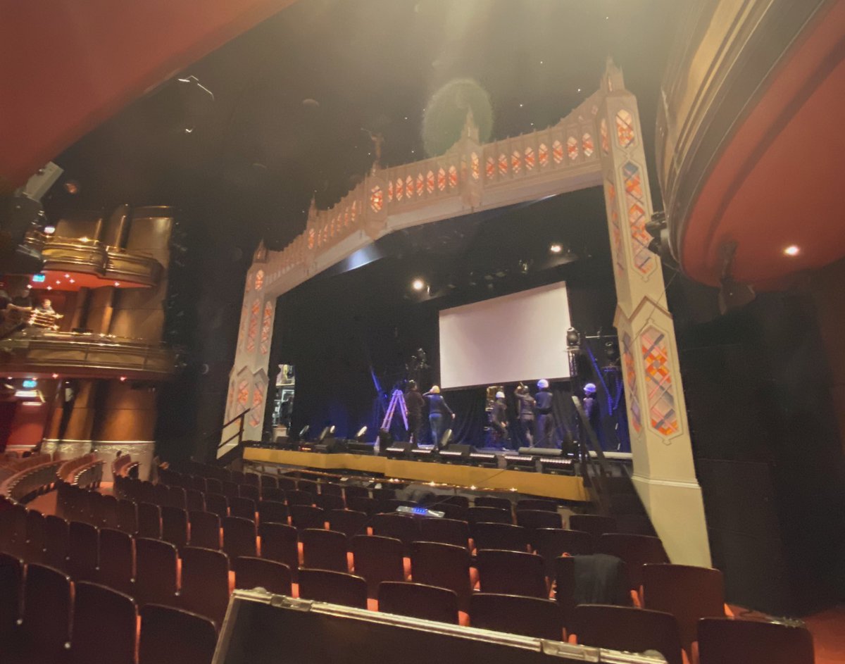 WhatsOnStage's tweet photo. It’s #WOSAwards day!! 

We have to start by saying a big thank you to the brilliant cohort of tech and backstage staff transforming the Prince of Wales Theatre ahead of tonight’s event - it’s going to look magnificent. https://t.co/TkMQX5u1Ua